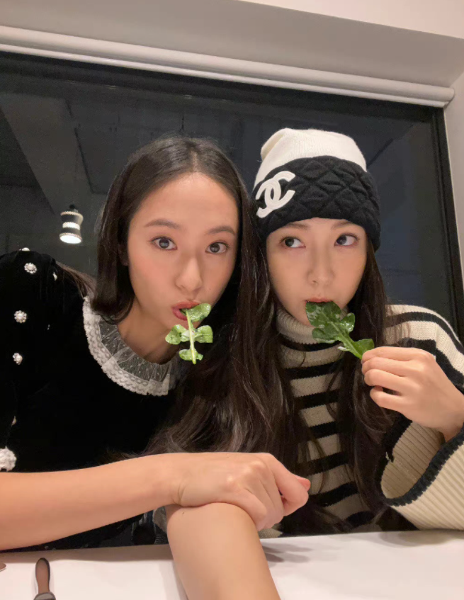 郑秀妍晒与郑秀晶合照 二人搞怪自拍超可爱 
