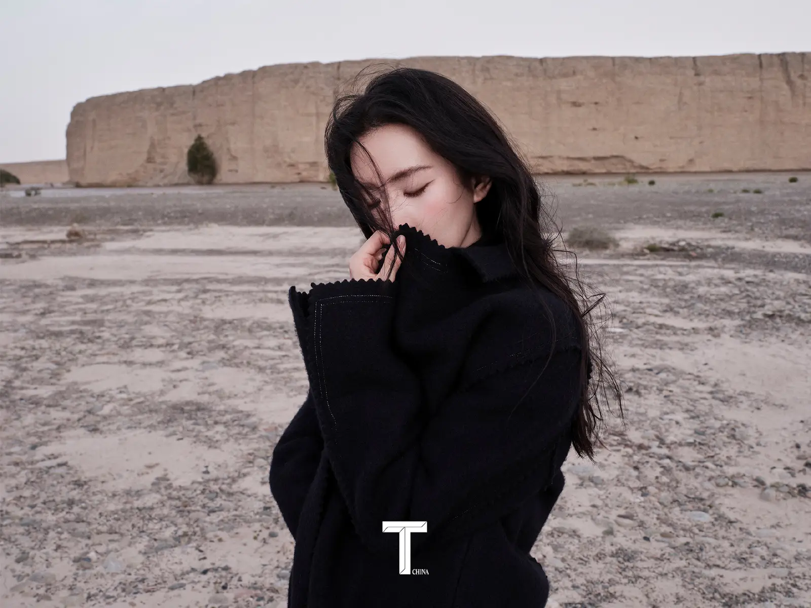 刘诗诗all black穿搭气场全开 修身造型塑优美曲线