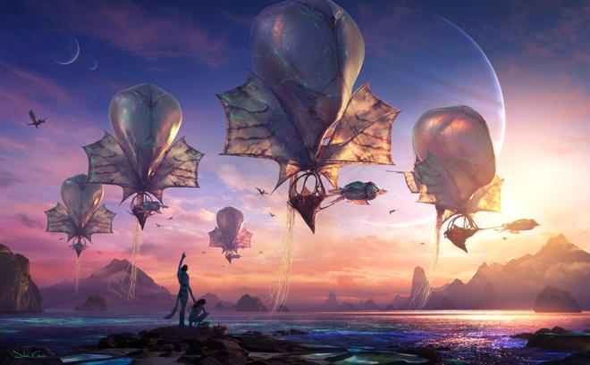 《阿凡达3》发布五张概念图，展示多种新飞行生物和新部落