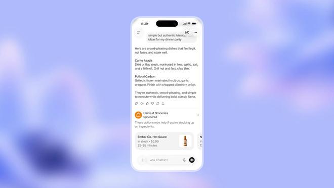 OpenAI将在美测试ChatGPT广告,8美元Go订阅同步上线