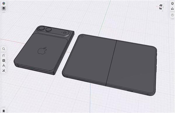 苹果首款折叠屏手机来了 iPhone Fold最新CAD图出炉 外观已无悬念