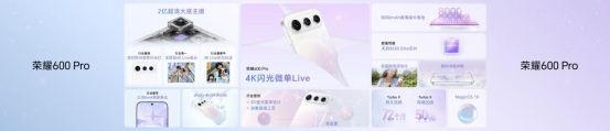 超级4K实况神机！荣耀600 Pro与超级版正式开售，国补价2804.15元起