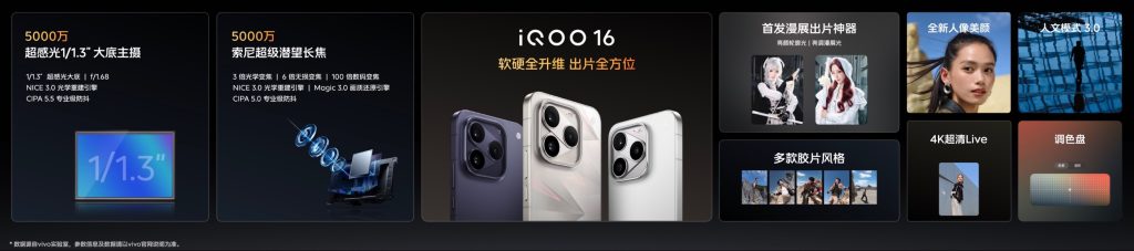 超 Pro Max 性能旗舰 iQOO16 今日正式发布并开售 全球首发 2K 165Hz三星珠峰屏,iQOO16国补到手价 5499元起